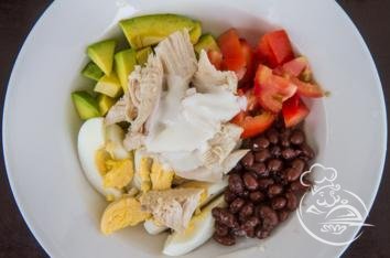 Cалат c авокадо